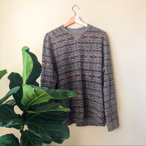 Grey and red Eddie Bauer crewneck